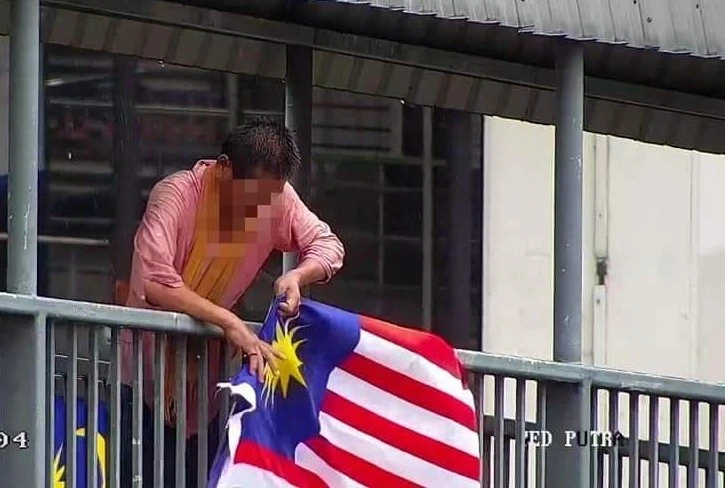 再有男子破壞國旗　嫌犯已被捕　