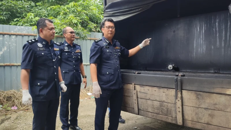 用改裝羅里到油站添柴油　甲警方再搗破非法儲藏庫