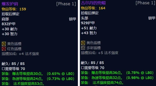 WLK全職業用到80級團本的70級裝備全面盤點