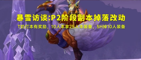 WLK設計師：P2掉落改動 10人本拿25人本裝備