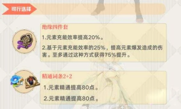 原神草主聖遺物武器推薦