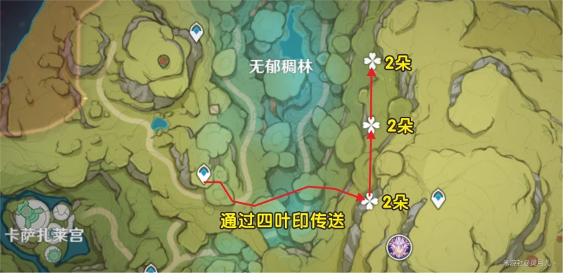 原神劫波蓮採集路線