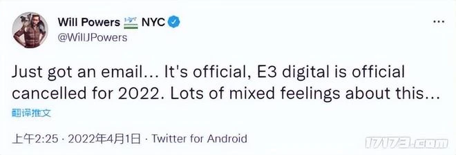 不是愚人節玩笑！官方確認E3 2022徹底取消，明年重新回歸