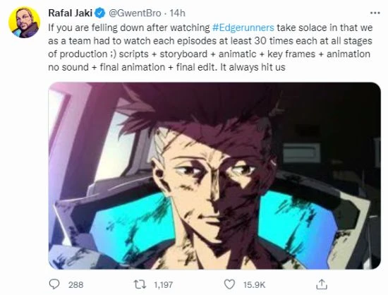 《賽博浪客》製作人安慰沮喪觀眾:我們每集要看30遍