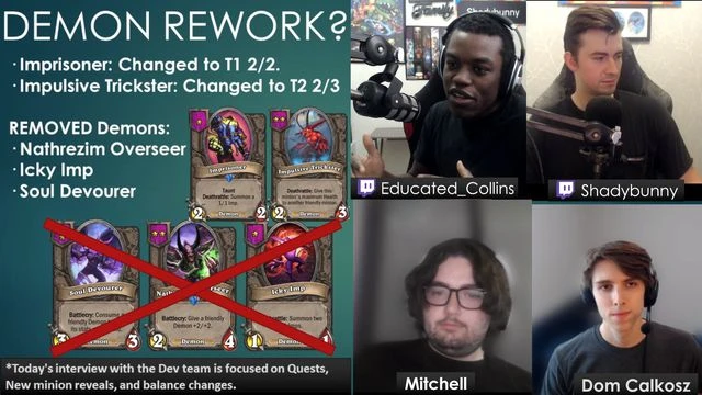 戰棋預覽 惡魔體系調整前瞻：小鬼囚徒1本，傳血2本，4個新隨從