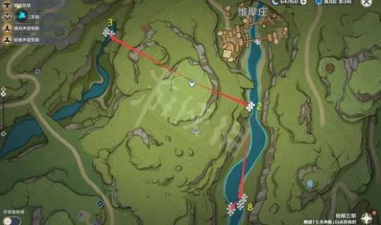 《原神》月蓮採集路線圖 月蓮採集路線介紹