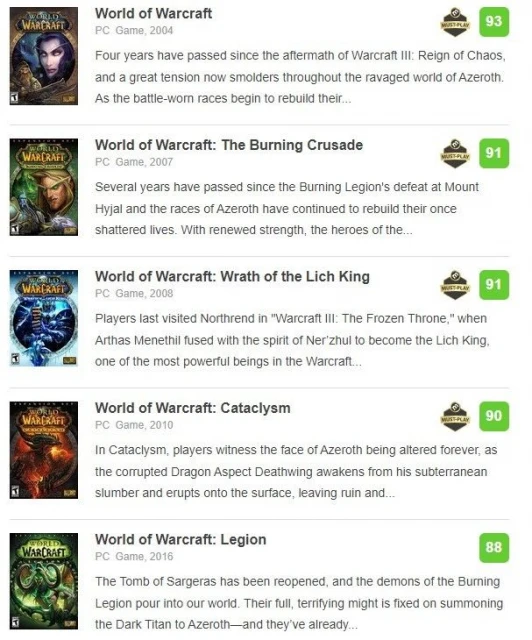 為什麼過了這麼多年，巫妖王之怒依然是魔獸最受好評的版本？