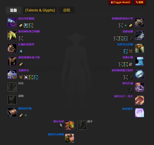 WLK懷舊服：熊德團本前與P1階段BIS裝備