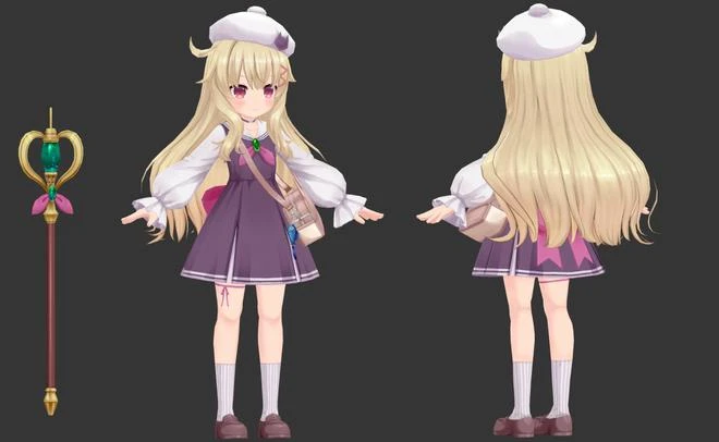 3D動作射擊《小魔女諾貝塔》主機版發售 專用新服裝亮相