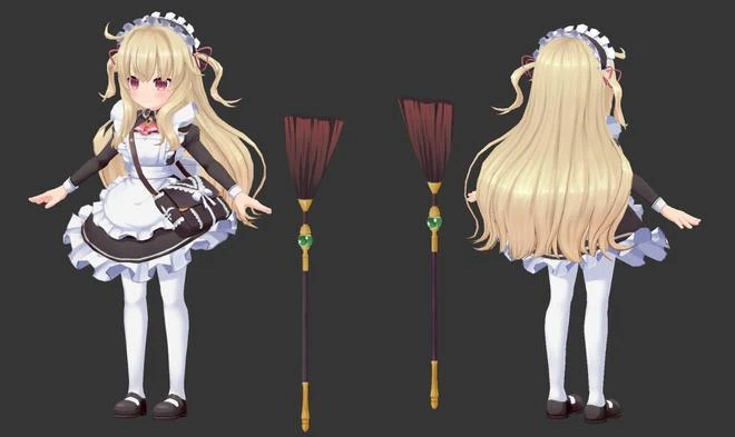 3D動作射擊《小魔女諾貝塔》主機版發售 專用新服裝亮相