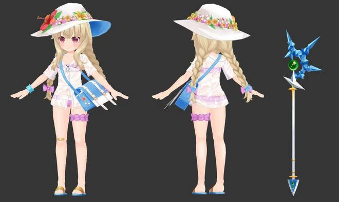 3D動作射擊《小魔女諾貝塔》主機版發售 專用新服裝亮相