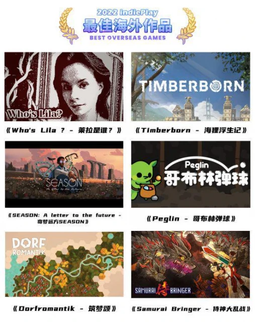 2022 indiePlay中國獨立遊戲大賽入圍名單公布