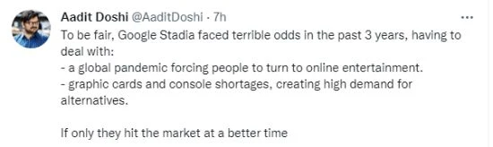 一批遊戲開發人員回應Stadia關停：今天剛得到消息