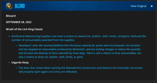 諾森德冒險物品獎勵改動 達拉然拍賣行重回歸