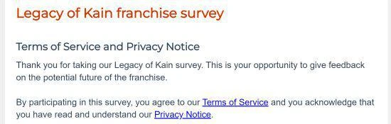 《凱恩的遺產》系列要復活？水晶動力發問卷調查