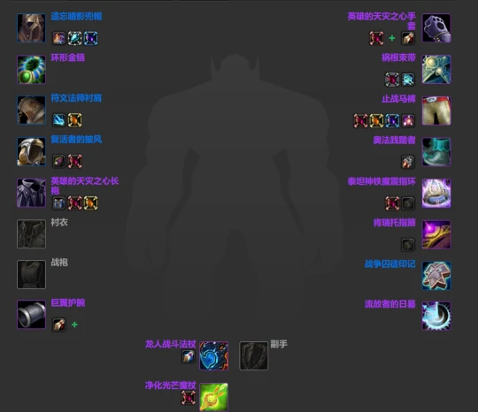 WLK懷舊服：團本開啟前各職業BIS裝備匯總