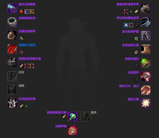 WLK懷舊服：團本開啟前各職業BIS裝備匯總