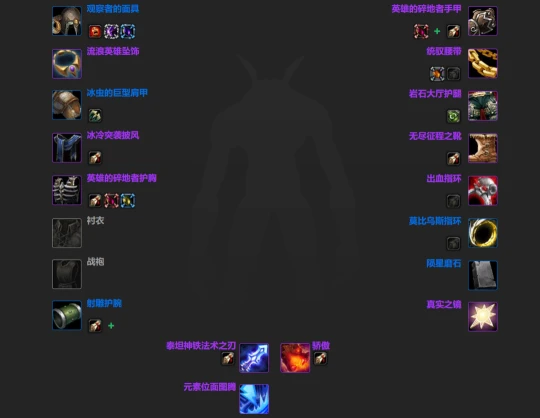 WLK懷舊服：團本開啟前各職業BIS裝備匯總