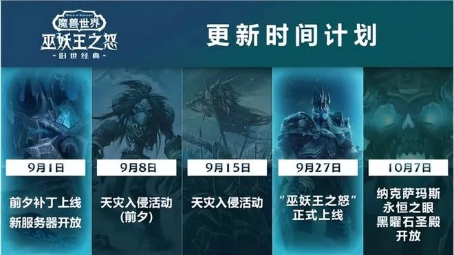 本周熱點更新：《魔獸世界》懷舊服10月7日開放納克薩瑪斯