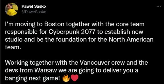《2077》續作由CDPR北美新工作室負責 核心團隊就位