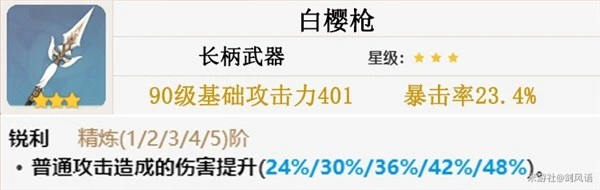 《原神》3.1坎蒂絲武器推薦