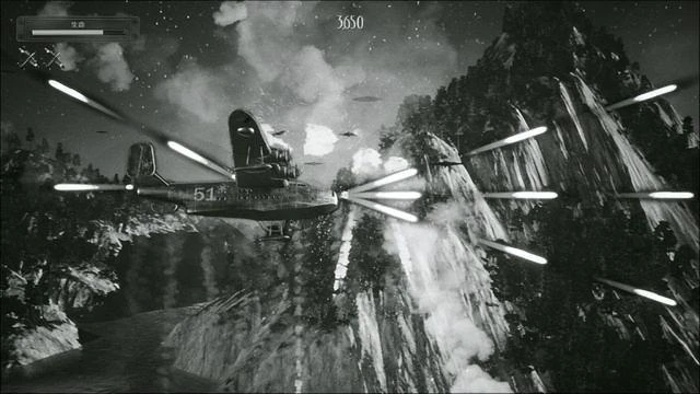 《勁爆51飛行隊》：黑白片氛圍的橫板飛行射擊遊戲