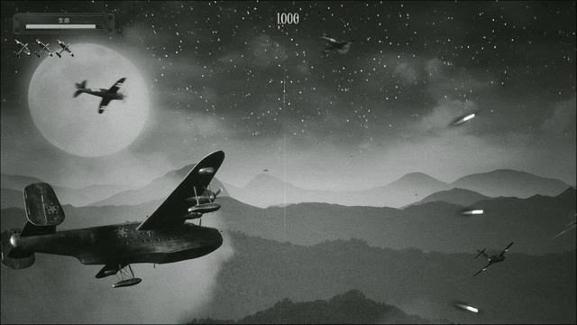 《勁爆51飛行隊》：黑白片氛圍的橫板飛行射擊遊戲