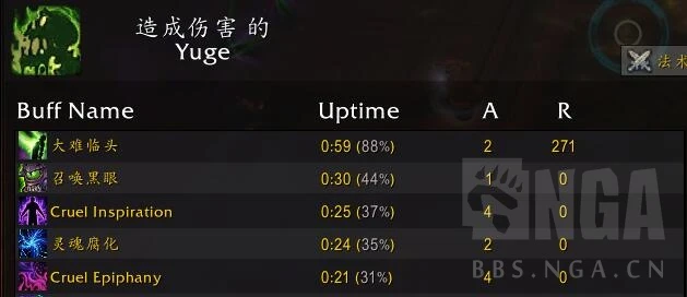 魔獸世界10.0痛苦術套裝屬性