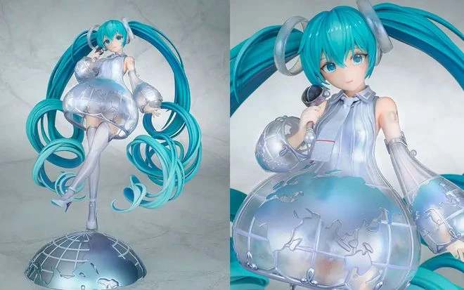 全新初音未來高端手辦公開 地球儀風格設計圓裙獨特美麗