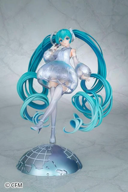 全新初音未來高端手辦公開 地球儀風格設計圓裙獨特美麗