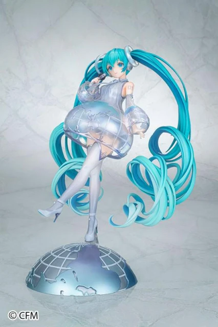 全新初音未來高端手辦公開 地球儀風格設計圓裙獨特美麗