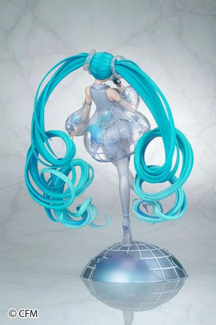 全新初音未來高端手辦公開 地球儀風格設計圓裙獨特美麗