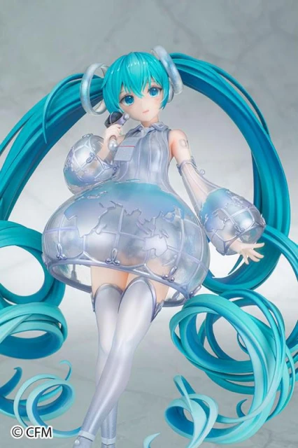 全新初音未來高端手辦公開 地球儀風格設計圓裙獨特美麗