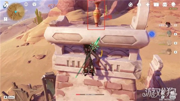 原神沙漠的兩個破罐子隱藏寶箱位置分享