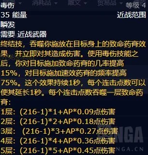 WLK懷舊服刺殺賊詳解 毀傷賊PVE輸出手法