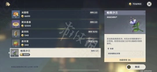 《原神》帕蒂沙蘭在哪買？帕蒂沙蘭購買位置分享