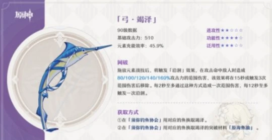 《原神》竭澤適合誰用？竭澤適用角色介紹