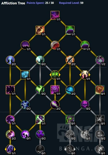 魔獸世界10.0前夕痛苦術天賦怎麼加