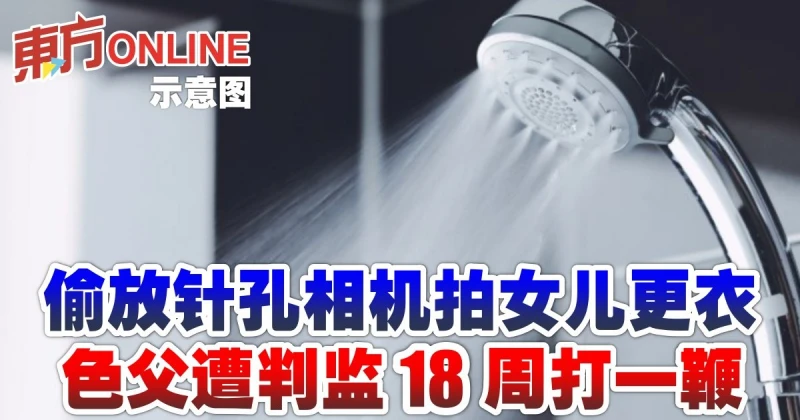 偷放針孔相機拍女兒更衣　色父遭判監18周打一鞭