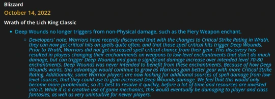 WLK藍帖：戰士削弱神裝隕落修復薩菲隆BUG