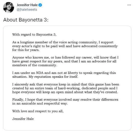 《貝姐3》現聲優希望事件和平解決：遊戲是無辜的