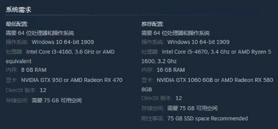 《蜘蛛俠邁爾斯》PC配置公布 最低GTX950可玩
