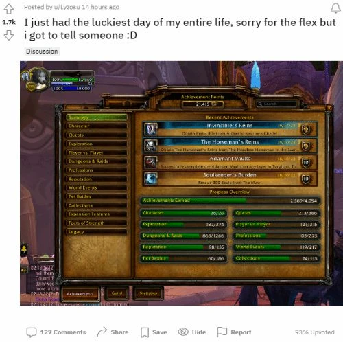 史上最歐！魔獸玩家同一天獲得無敵和無頭騎士坐騎