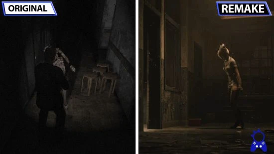 《寂靜嶺2RE》與原版圖形對比：模糊怪誕vs寫實驚悚