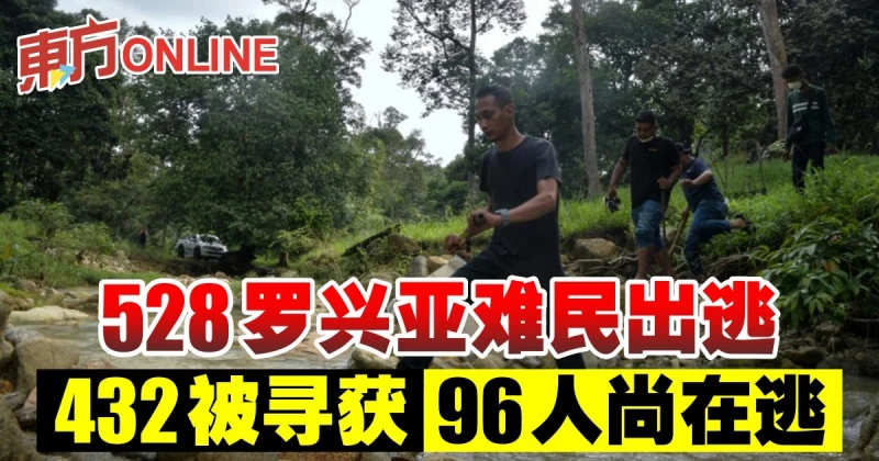 528羅興亞難民出逃　432被尋獲、96人尚在逃