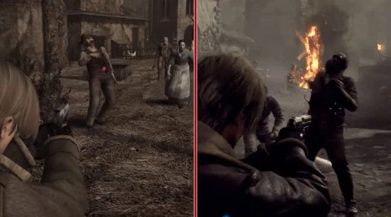 《生化危機4》重製版與原版對比：圖像革新視角優化