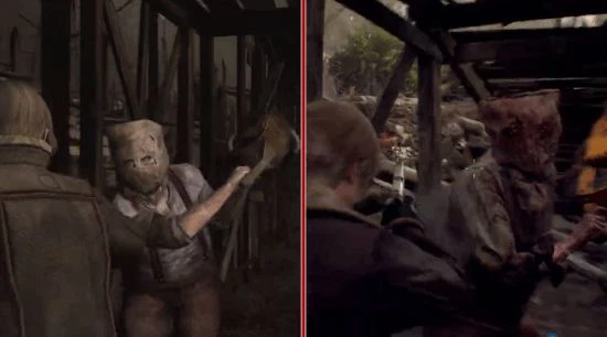 《生化危機4》重製版與原版對比：圖像革新視角優化