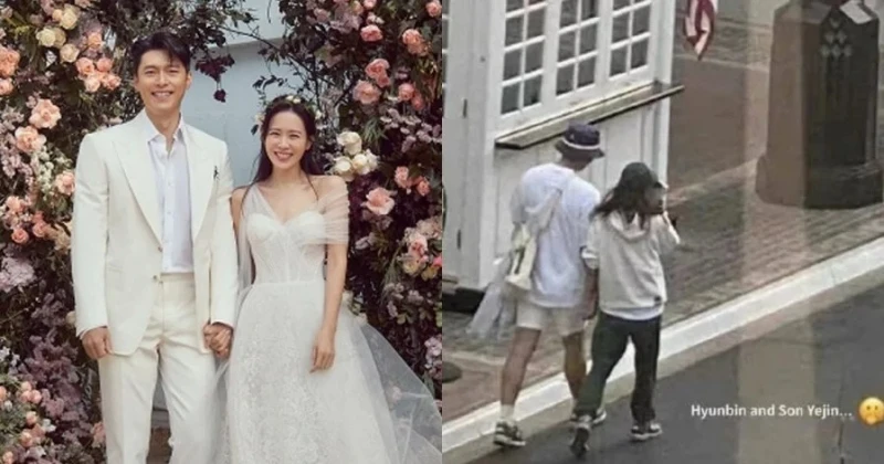 玄彬孫藝珍美國街頭被捕獲 十指緊扣漫步超有愛