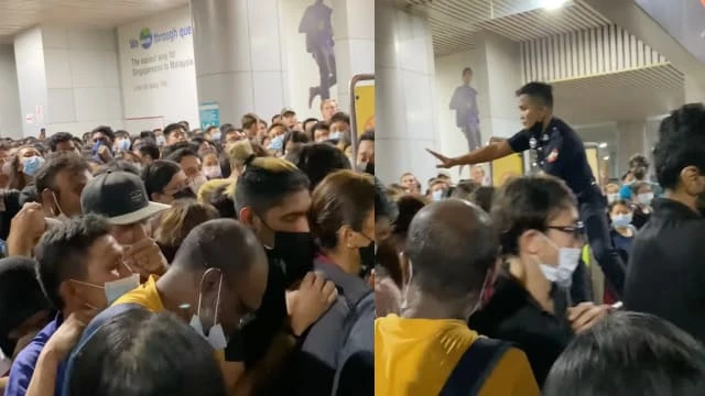 越堤族長周末擠爆新山關卡 出動保安爬牆維安