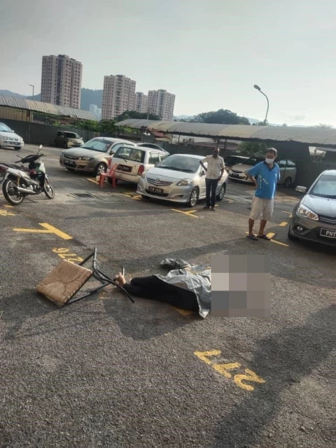 男子左腳被鐵鏈捆綁　離奇墜樓身亡